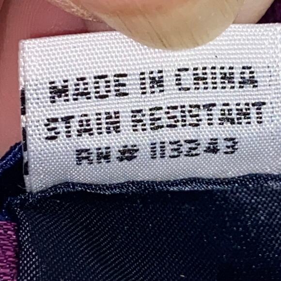 Vtg 1990s Skinny Necktie Red Blue Stripe Linen Silk 62.5 x 2.5 The Tie Bar - Picture 6 of 8